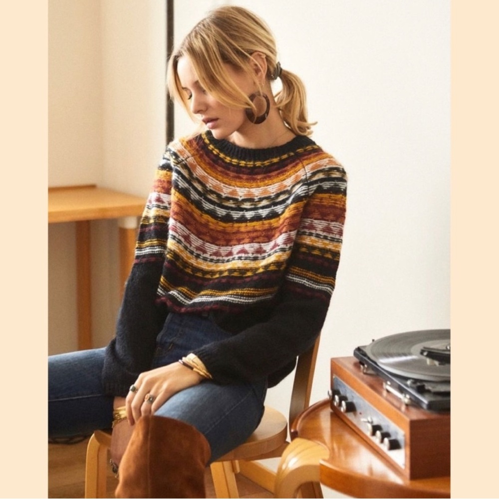Sezane Multicolor Striped Sweater